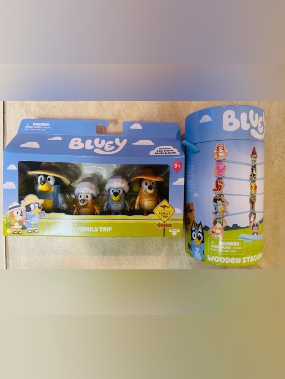 Bluey Wooden Stacking Game & Figure Play Set - Picture 5 of 14